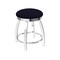 Holland Bar Stool Co 18" Swivel Vanity Stool, Chrome Finish, Canter Twilight Seat 80218CH002 - alternate 1
